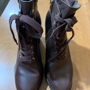 Paige Women's Brown Lace-Up Boots